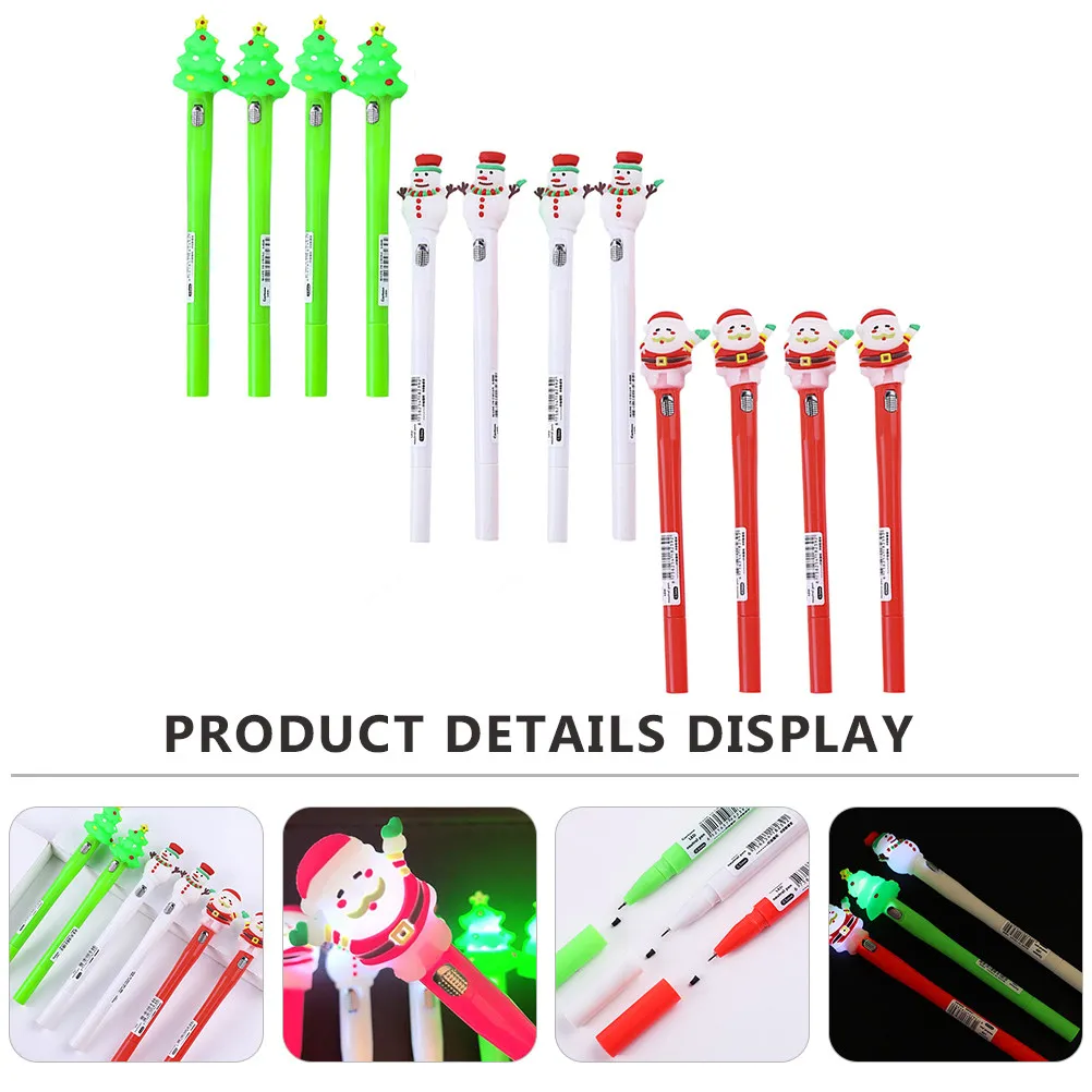 Writing Pens Student Writing Pens Gel Pens Christmas Gel Pen Gel Pen with Light