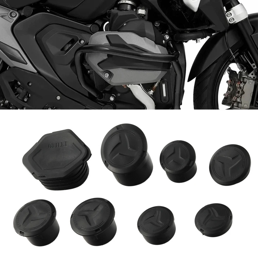 Quadro buraco capa à prova ddustágua à prova de poeira para bmw para r1300gs para aventura quadro buraco capa tampas-plug acessórios da motocicleta