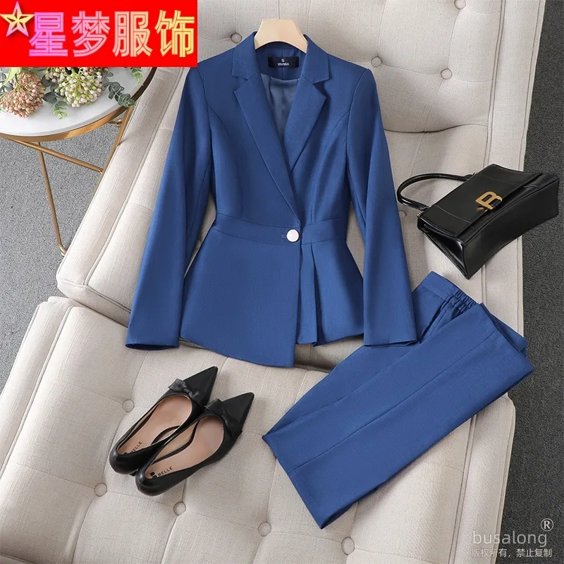 

Business Suit Women's Autumn and Winter Temperament Overall Suit Spring and Autumn Business Wear Formal Suit Work Clothes Fashio