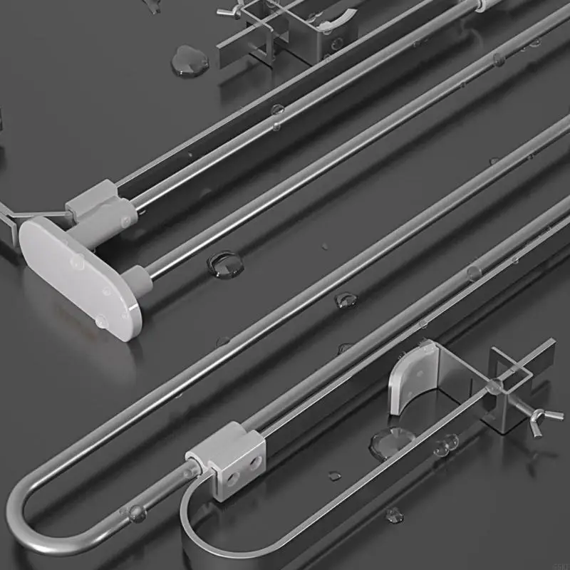 Expandable Clothing Rack Pull Down Garment Hanger System Space Saving Wardrobe Organiser Stainless Steel Iron 55KF