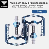 TOSUOD rodamiento Pedal de bicicleta CNC aleación de aluminio antideslizante MTB Pedal de bicicleta de carretera pedales anchos accesorios profesionales para bicicleta