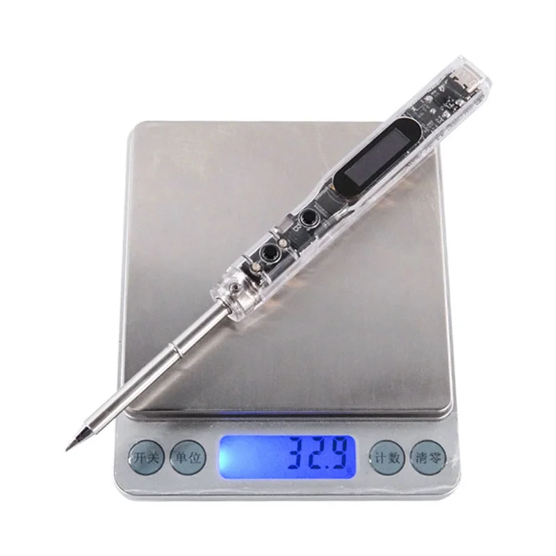 SI012 (T12-B2+TS-K)Portable Mini Electric Soldering Iron Smart LED Digital Display Adjustable Temp Iron Built-in Buzzer