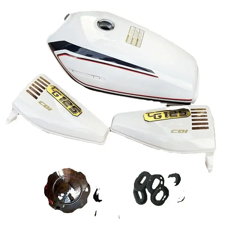 

Motorcycle Fuel Tank Set for Honda Dayang Lifan Loncin CG125/150 LF125 hj125 DY125 Petro Box White Side Panels Tank-Cap Fuel-Tap