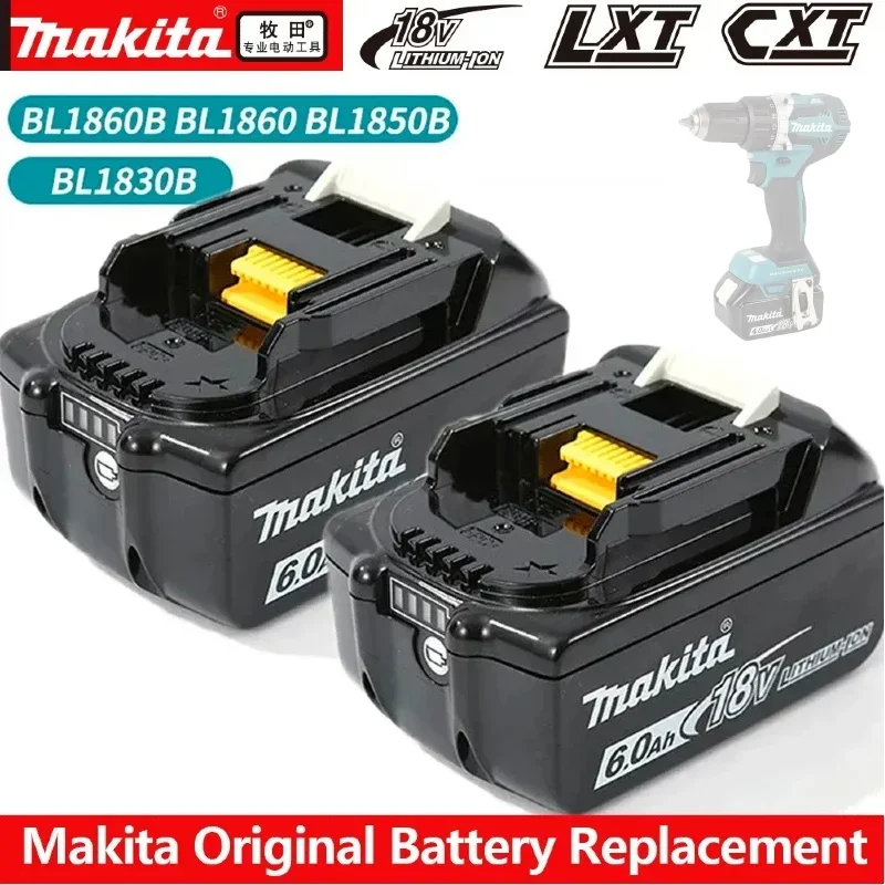 

Genuine/Original Makita 18v battery bl1850b BL1850 bl1860 bl 1860 bl1830 bl1815 bl1840 LXT400 6.0Ah for makita 18v tools drill