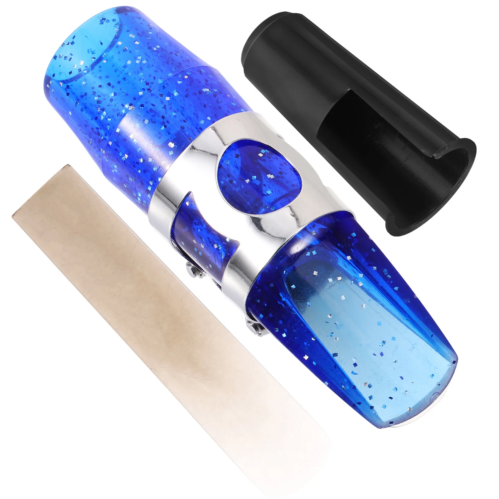 

1Set Lightweight Multi Functional Saxophone Mouthpiece Ligature Reed Cap for Alto Soprano Tenor Sax Stylish Durable