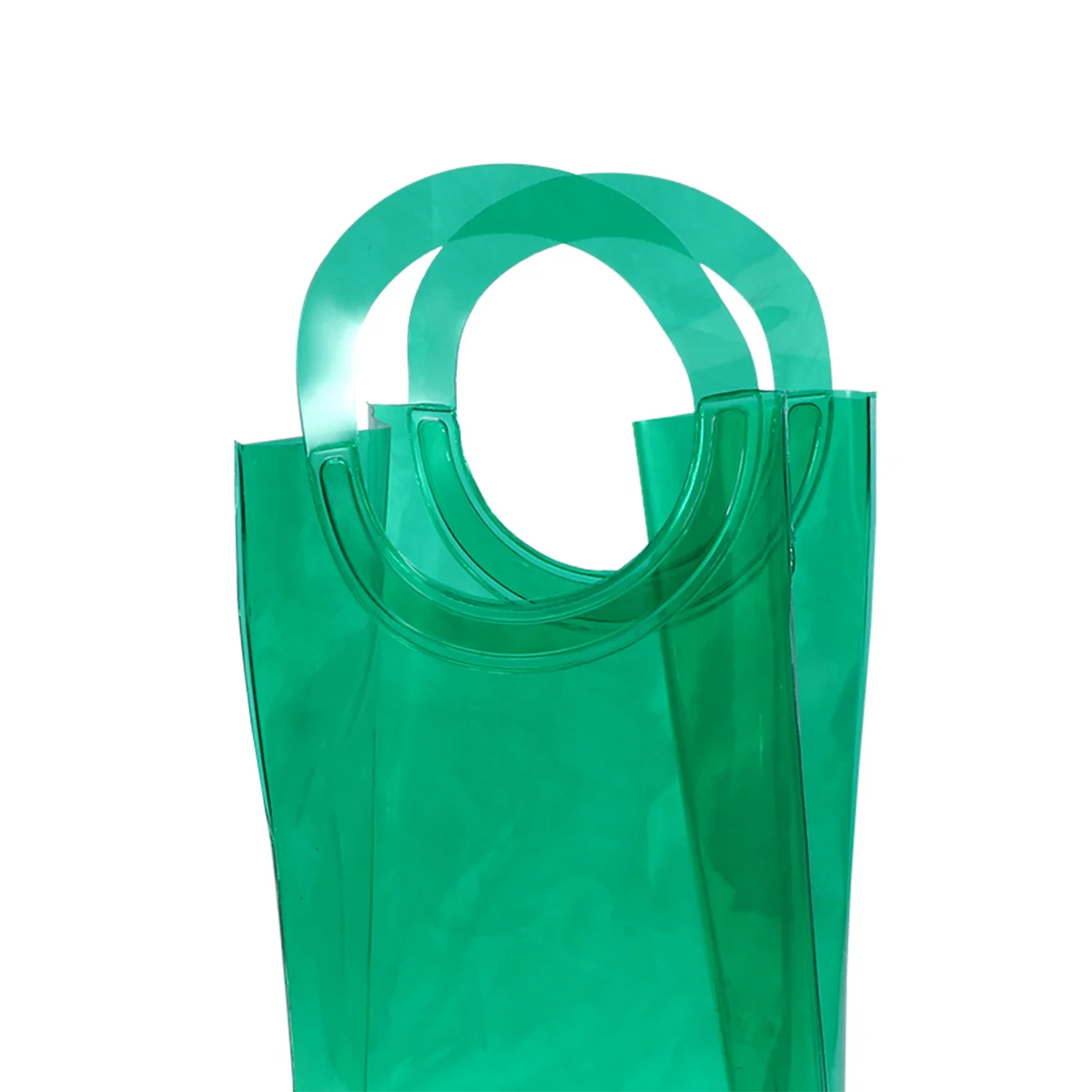 

Wine Bottle Cooler Bag Green Food Grade PVC Reusable Portable Lightweight Insulated Chiller for Garden Party Bbq Picnic Pool