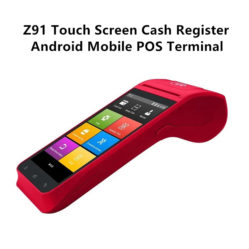 

Z91 Portable 4G Android Ticketing POS Terminal Sales Point 5.5-inch Touch Cash Register With 58mm Thermal Printer NFC Scanner