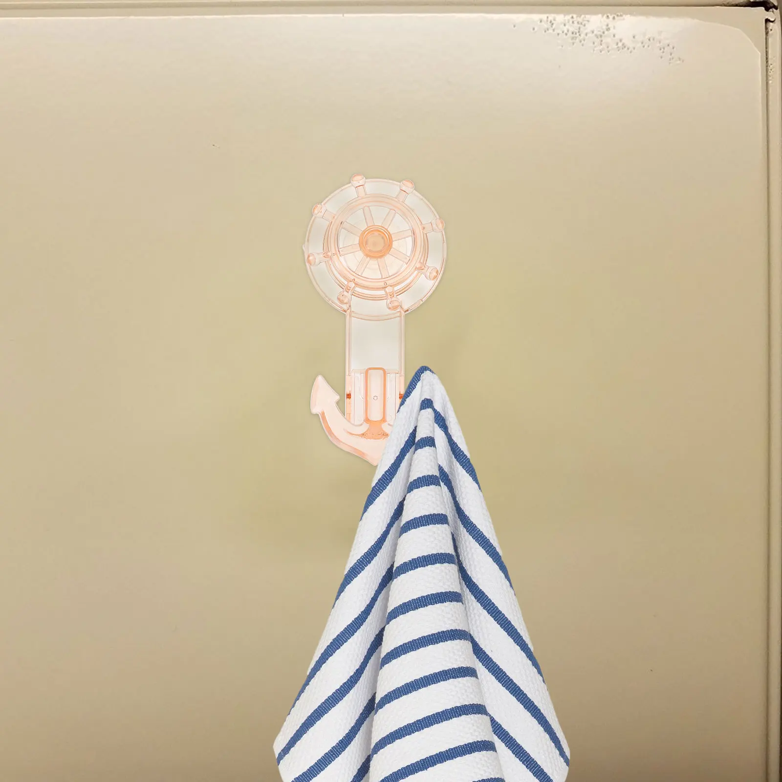 

2Pcs Suction Cup Hooks Heavy Duty Rotating PVC Wall Hanger No Drill Bathroom Kitchen Storage Organizer Traceless Reusable Hook