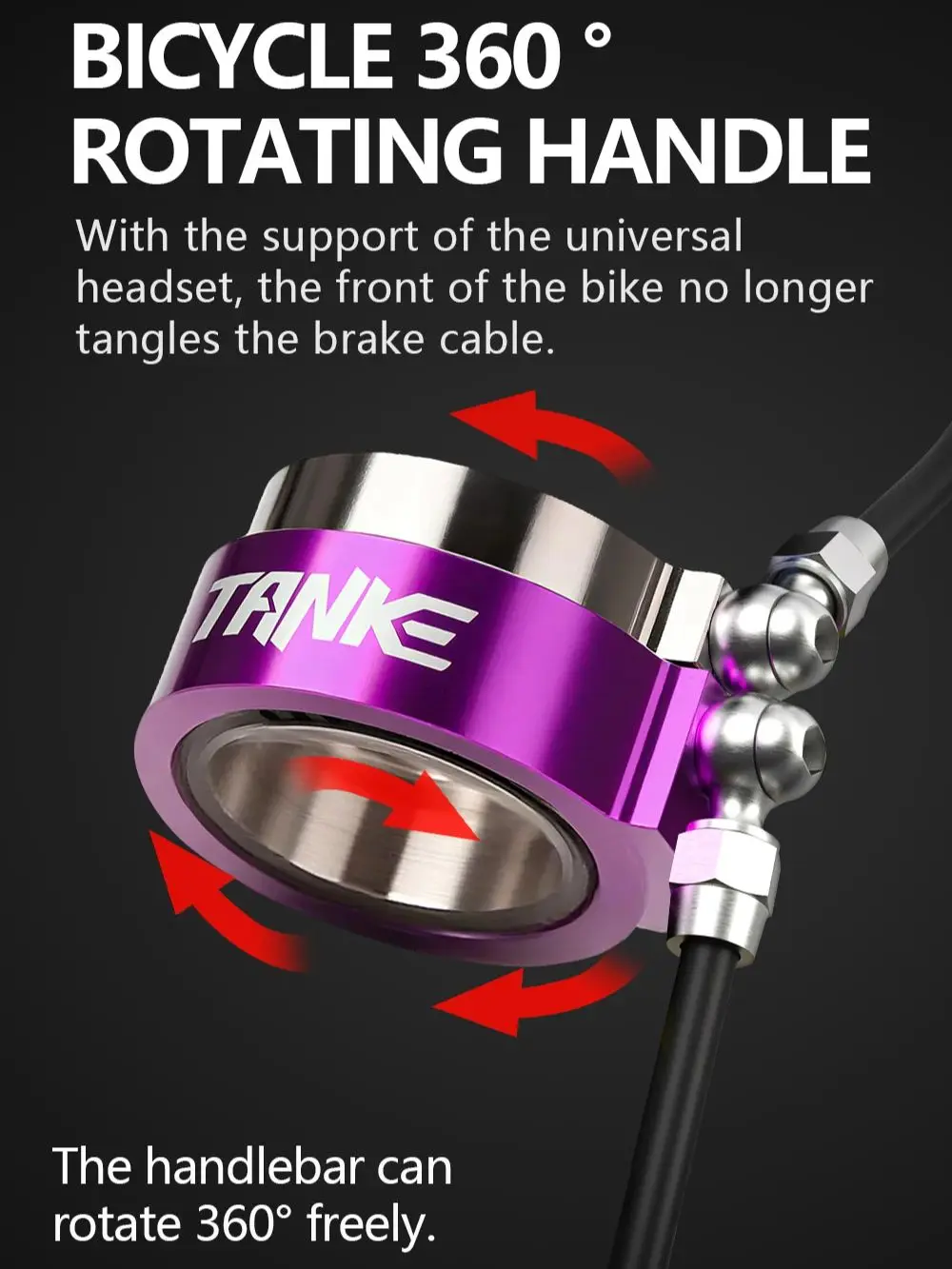 AliExpress TANKE MTB Headset Infinite Rotation,Bicycle 360° Rotating Handle,bike AM/XC all terrain Stunt,Applicable oil brake bowl set