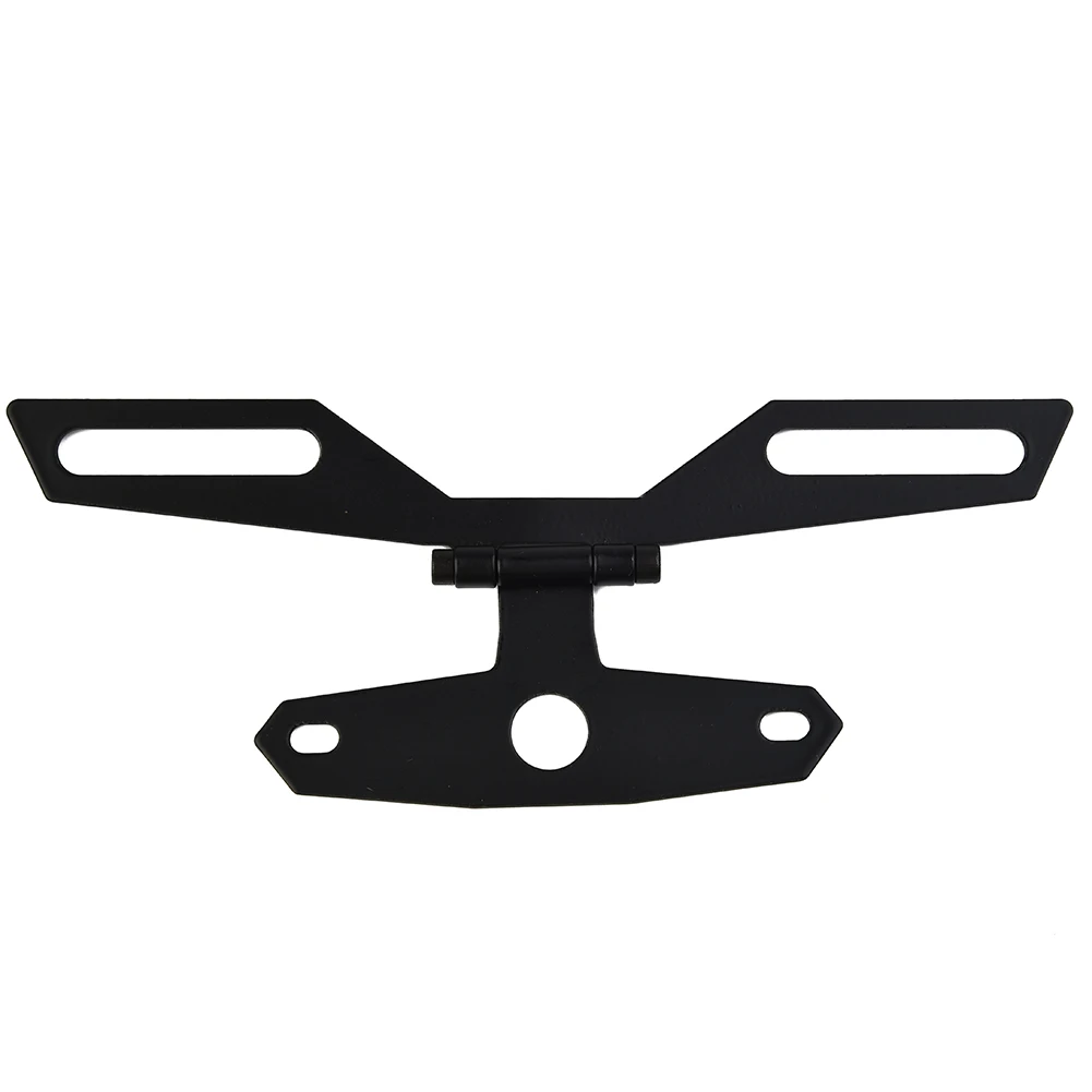 Aluminum Alloy License Plate Holder Black Fender Eliminator Folding For ATV For Dirt Bike Motorbike Replacement Part 1pc