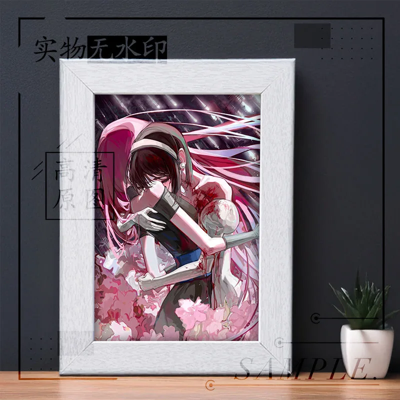 Escenario de forma especial como el marco de fotos circundante, mesa, nuevo nicho chino, dormitorio, cama, decoración de animación cuadrada, regalo