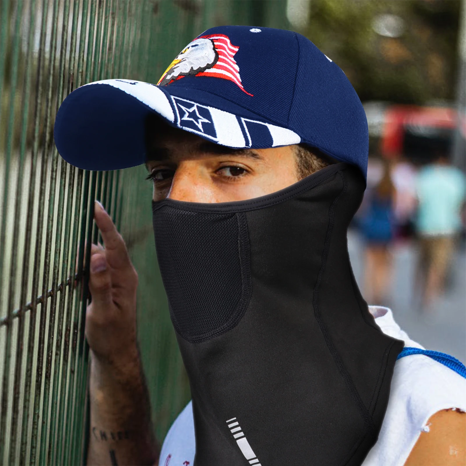 

Elastic Winter Warm Mask Ear Warmer Neck Guard for Hiking Climbing Activities
