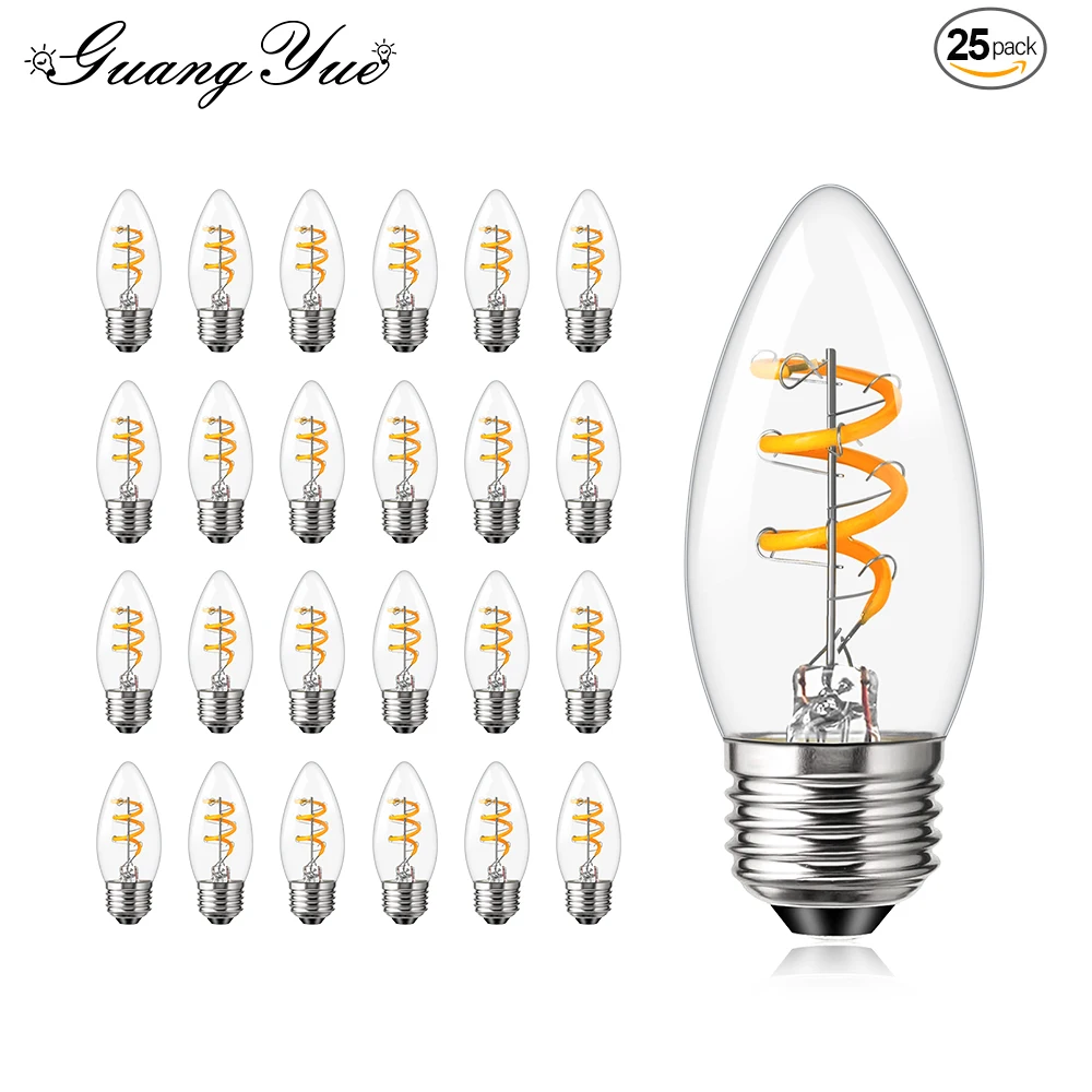 Vintage Candle LED Light Bulb E27 220V Edison Decorative filament led Bulb for Chandeliers Light Pendant Replacement Ampoules