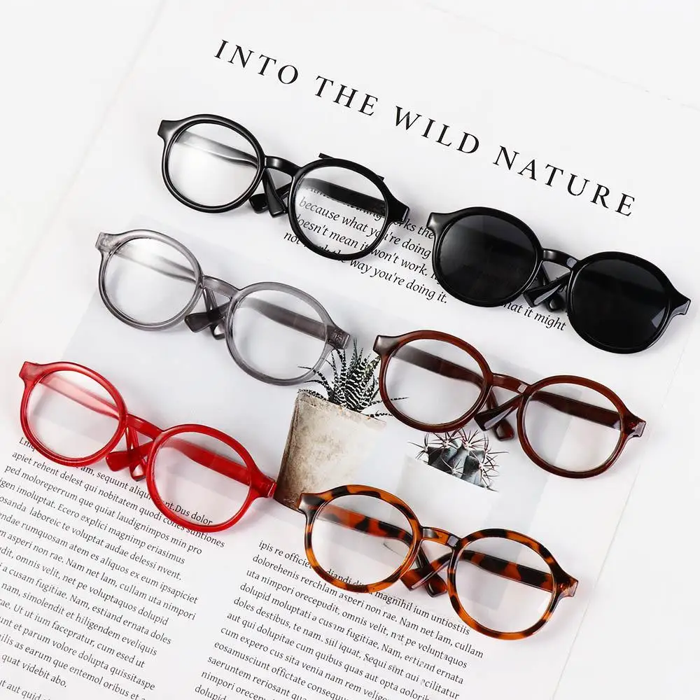 

Doll Accessory Transparent Plastic Glasses Transparent Plastic Doll Round Glasses Candy Color Miniature Doll Mini Glasses