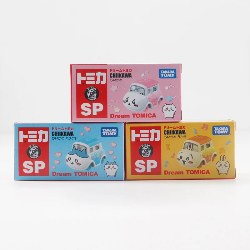 Takara Tomy Dream Tomica Chiikawa Used Bookstore Chiikawa Shisa Car Alloy Toys Motor Vehicle Diecast Metal Model for Children