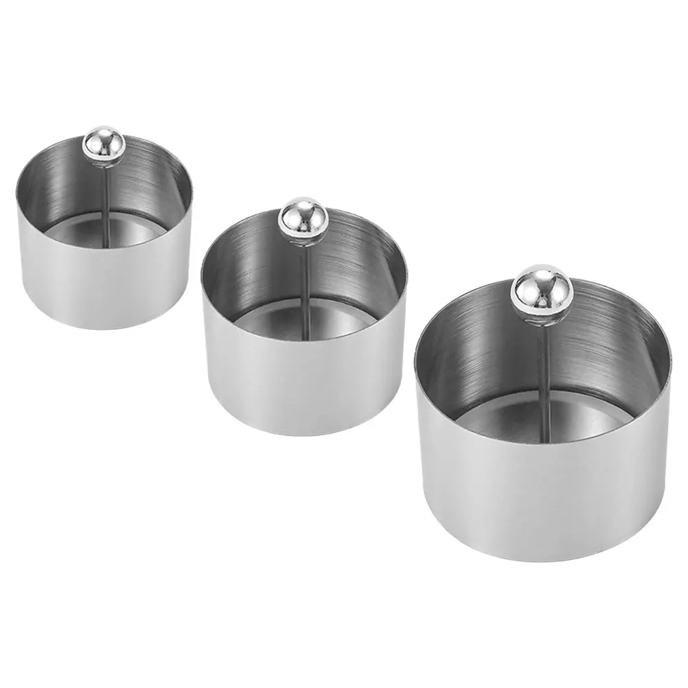 

Cold Dish Mold Tart Kitchen Food Forming Stainless Steel Plate Tools Mousse Ring Round Modeling Molds Pusher