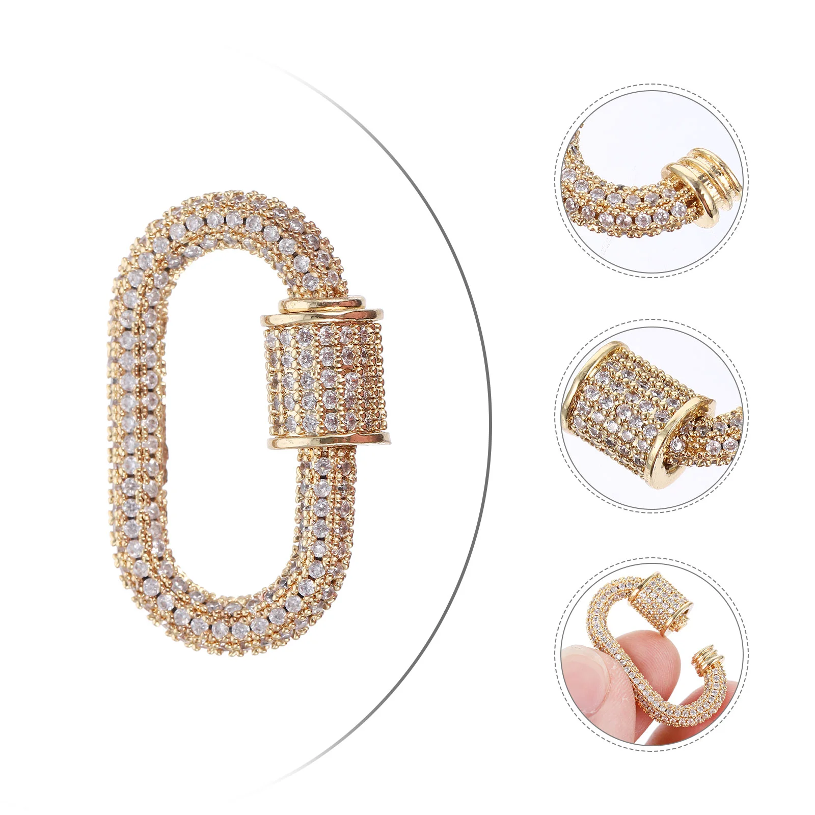 Necklace Clasp Jewelry DIY Connector Practical Premium Crystal Durable Connecting