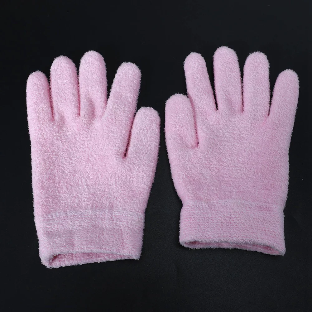 AB43-4X 保湿グローブ ジェルライニング コットン手袋 エッセンシャルオイルとビタミン配合