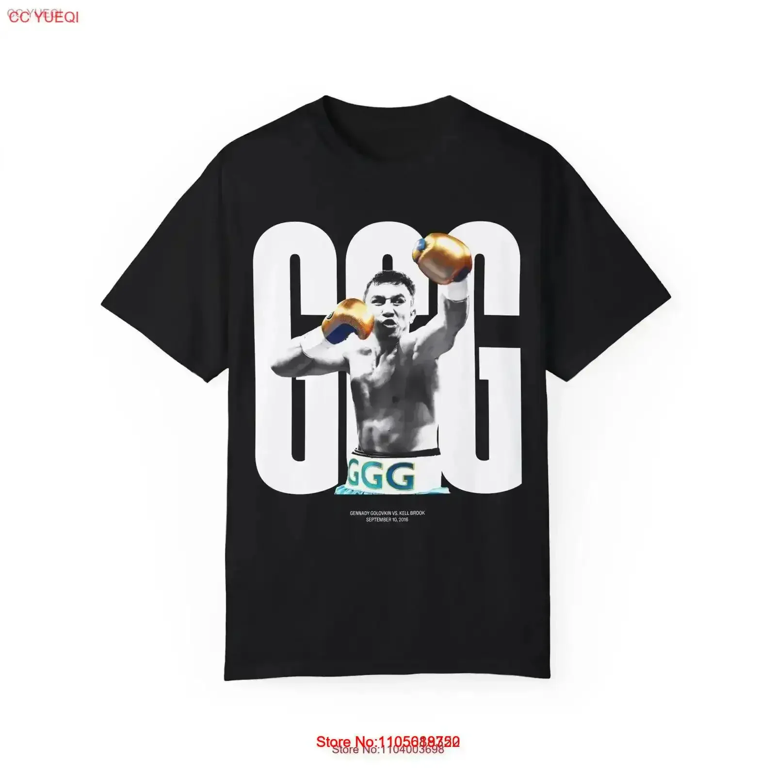 Gennady Golovkin GGG Boxing T Shirt Legend vs Brook 2016 FighT vintage Washed Casual Soft streetwear Top For Everyday Wear