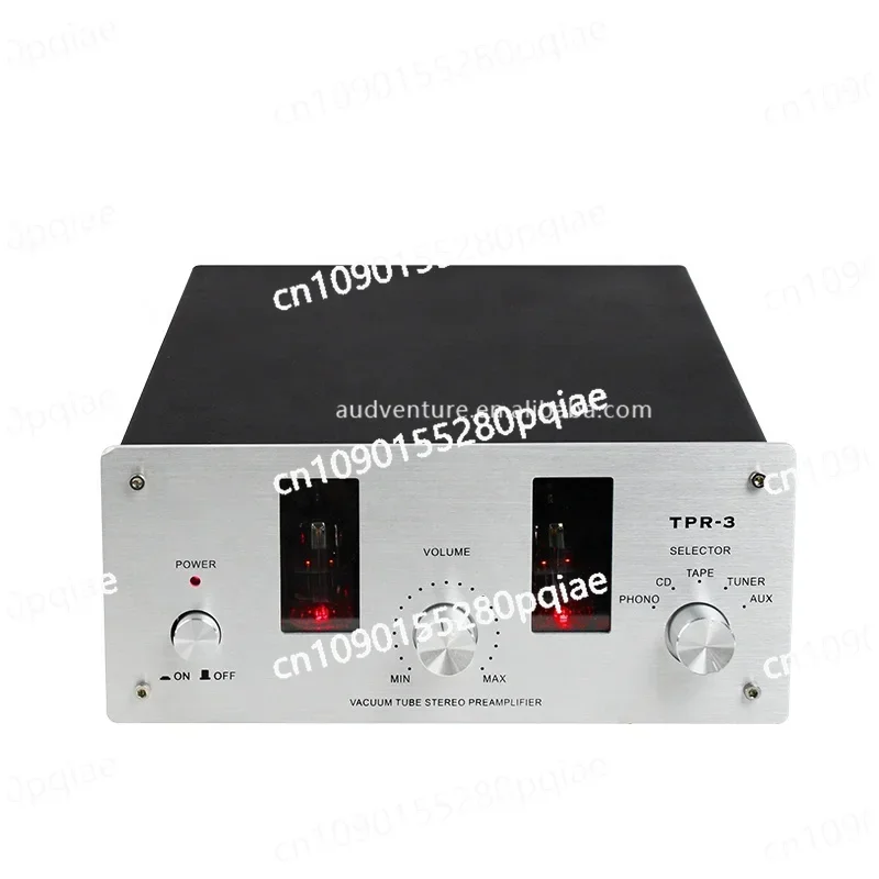 Vacuum Tube Turntable Preamplifier Mini Home HiFi Stereo MM/MC Turntable Preamp with RCA Input&Output