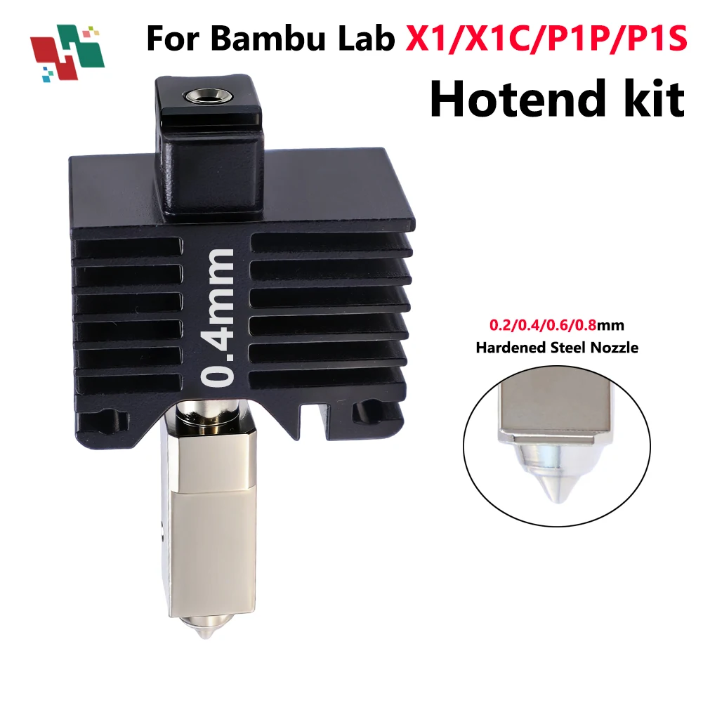 

For Bambu Lab p1p X1C P1S X1 P1P Upgrade Hot end Print Head 3D printing parts For bambulab Hardened steel Nozzle