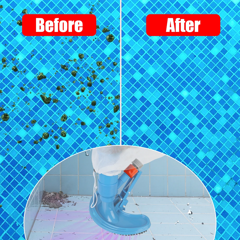 Saugkopf Reinigung Desinfizieren Werkzeug Teich Brunnen Schwimmbad Staubsauger EU/US Tragbare Staubsauger Pinsel