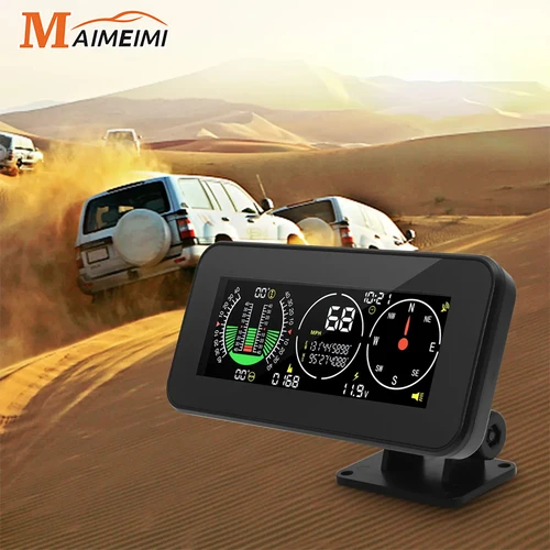 Imagen 1 del producto Medidor de pendiente de velocidad Digital M60, inclinómetro M50 con velocímetro GPS, brújula para accesorios todoterreno, ordenador de bordo 4x4
