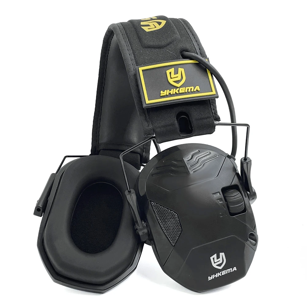 YHKEMA E60 Fone de ouvido eletrônico para tiro, caça, manutenção de engenharia, proteção auditiva, redução de ruído ativo, protetor de ouvido tático
