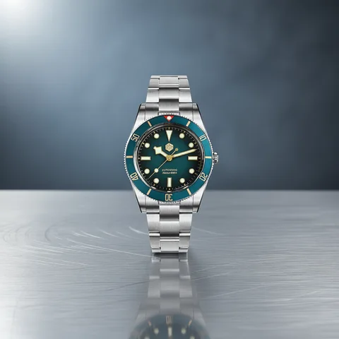 San Martin 37mm SN0138 Upgraded Diving Watch BB54 Retro 28800BPH Automatic Mechanical Luxury Sapphire Crystal 20Bar Men Watches
