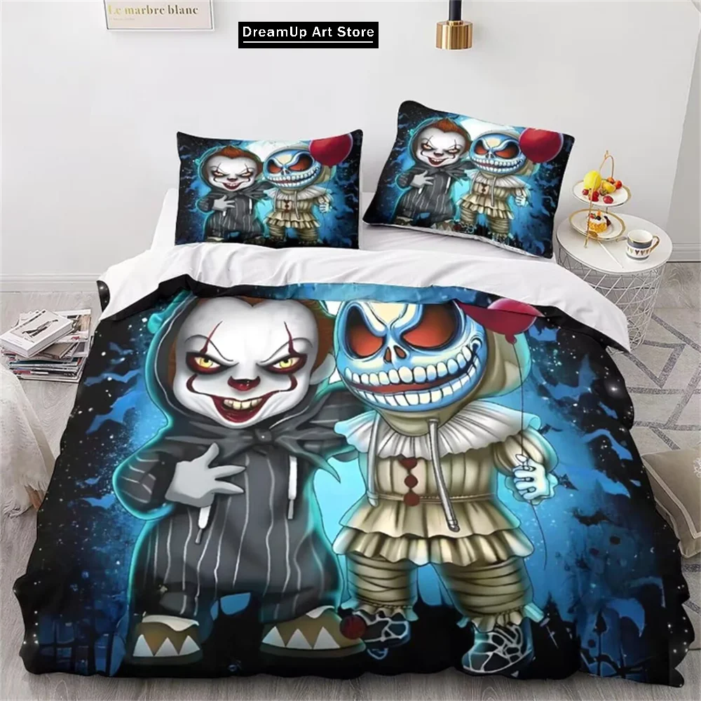 Puppet Horror Doll Child of Play Moive Bedding Set Boys Girls Twin Queen Full Size Duvet Cover Pillowcase Bed Adult Bedroom