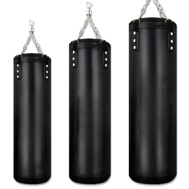 Heavy Punching Bag Durable Material For Fighting Training And Home Gym Fitness Strength Exercise Strong Build