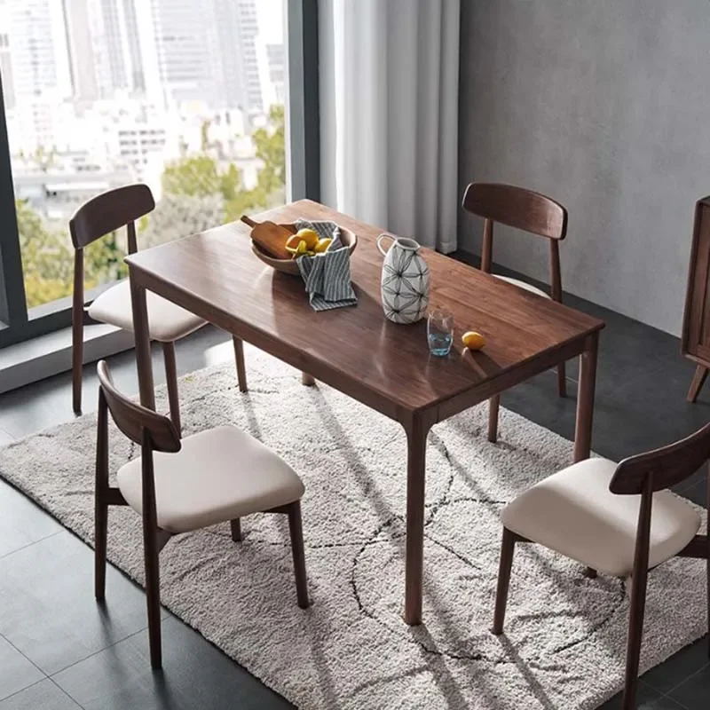 

High Light Luxury Dining Table Unique Waterproof Living Room Tables Chairs Modern Space Saving Mesas De Jantar Home Furniture