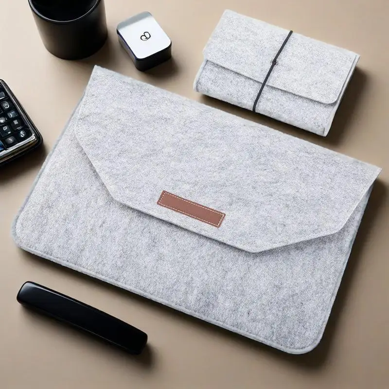 Universal Felt Laptop Sleeve Bag for Macbook Lenovo HP Briefcase Business Soft Computer Notebook Bag Case 11 12 13 14 15 Inch