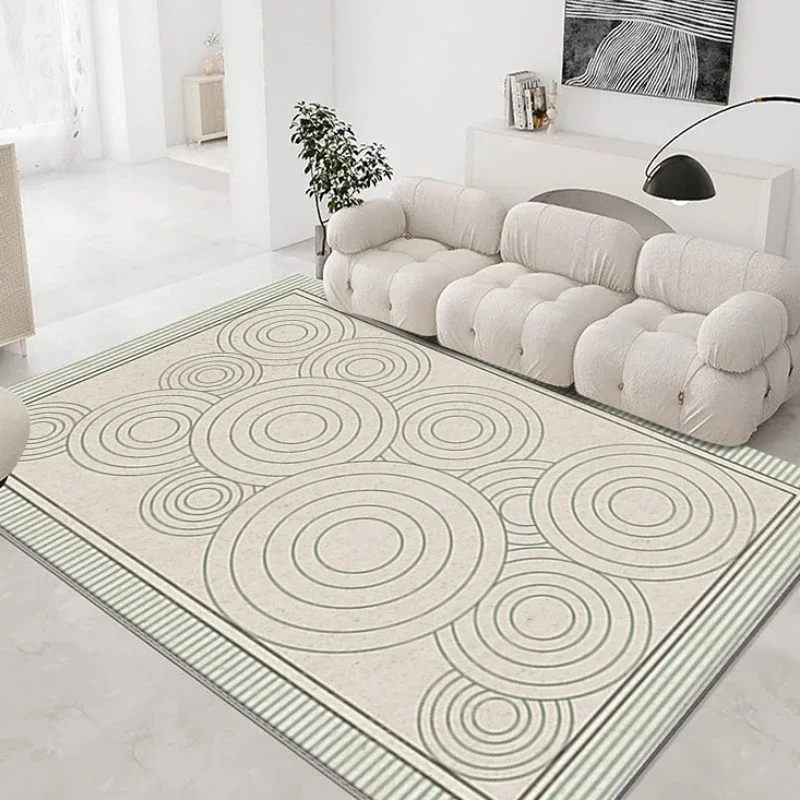 Modern Style Minimalist Carpet for Living Room Bedroom Decor Nonslip Easycare Large Area Rug Thickened Soft Washable Floor Mats