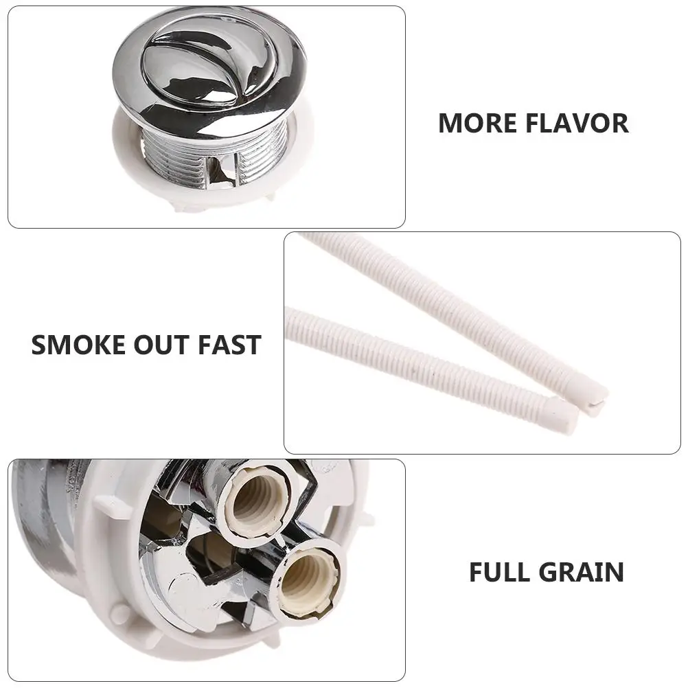 Toilet Water Tank Push Button Rod 114mm 70mm Flush Kit Compatible Dual Systems Cistern Lid 38mm Hole Easy Install Durable