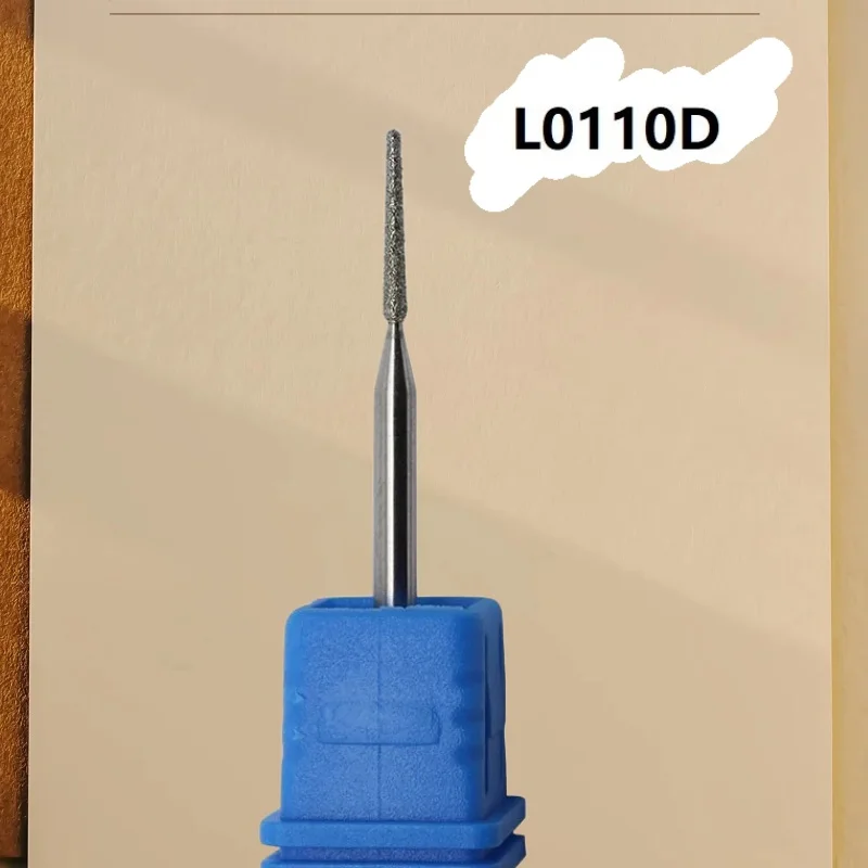 

Алмазные насадки для ногтей L0110D, 1 шт., 3/32 дюйма, резак из нержавеющей стали для маникюра, профессиональные инструменты для удаления геля для ...