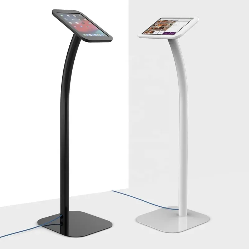 yjlTablet Floor Stand for Auto Show Restaurant Museum