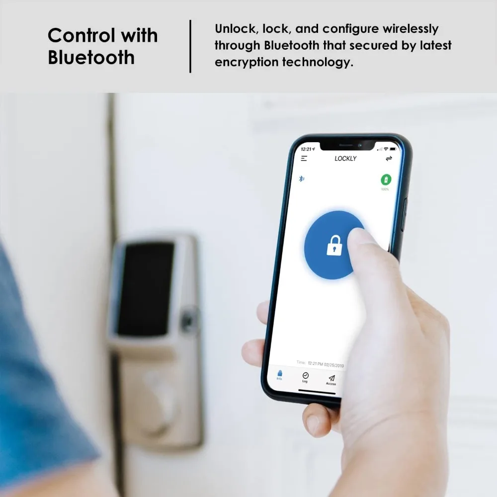 Secure Plus, RFID Card Smart Lock, Keyless Entry Doory Lock, PIN Genie® Keypad, 3D Biometric Fingerprint Sensor, Auto Lock - Sa