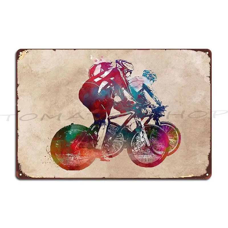 Cycling Bike Sport Art Cycling Sport Metal Plaque Poster Club Designing Garage Pub Designer Tin Sign Poster