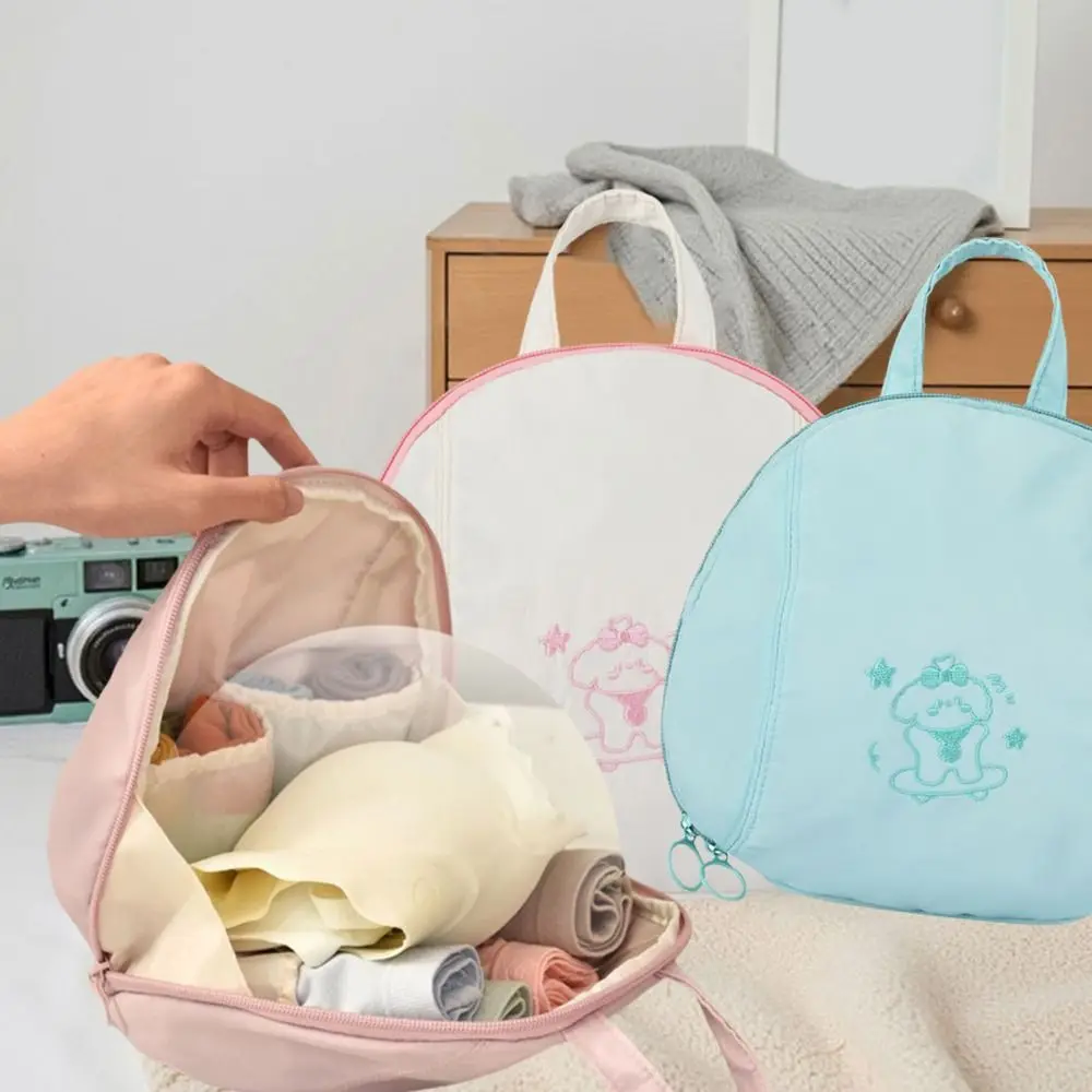 

Polyester Fiber Travel Underwear Packing Cube Large Capacity Dustproof Underwear Storage Bag Waterproof with Zipper and Handle