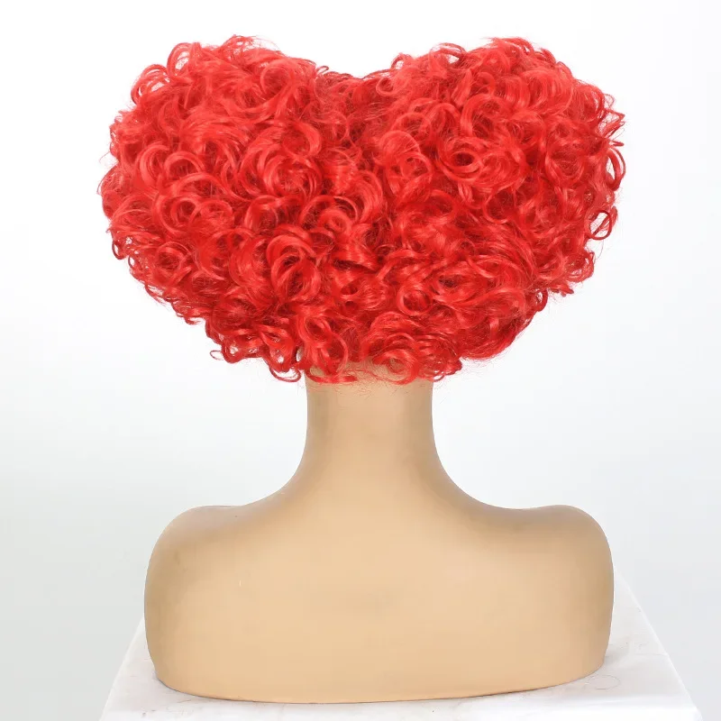 أنيق الأوروبية والأمريكية هالوين الرسوم المتحركة كوس غطاء شعر مستعار تأثيري الباروكات مع زي تأثيري