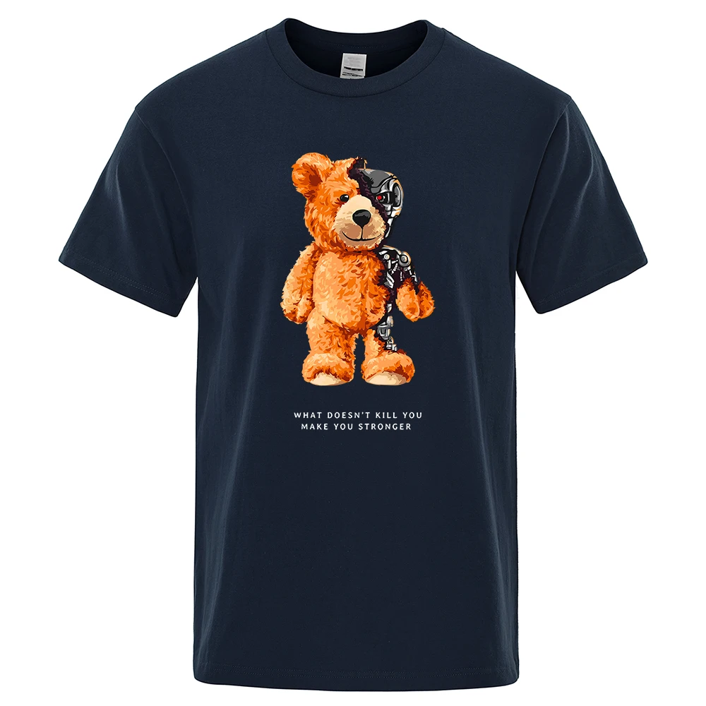 T shirt Men Short Sleeve Ted Bear Show You What I Am Really Look Like T-Shirt Oversized Cotton Tees Fashion Casual Clothing