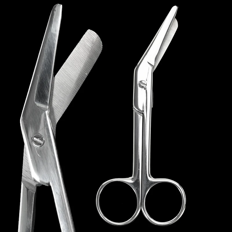 14cm Round Head Safety Scissors Surgical Nursing Dressing Scissors  Gauze Bandage Cutting