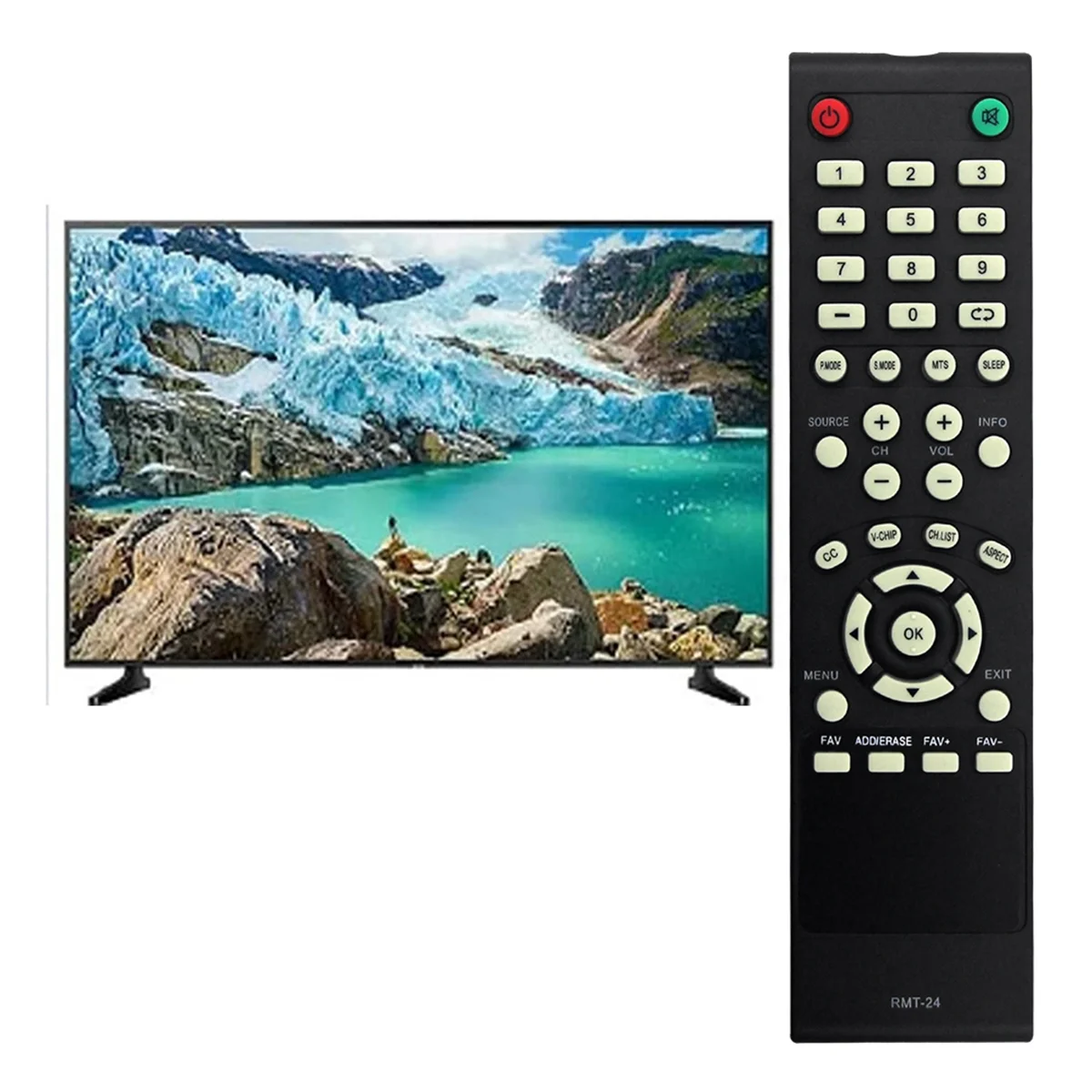 RMT-24 Remote Replace for Westinghouse TV DW39F1Y1 DW46F1Y2 DW50F1Y1 DWM32H1A1 DWM32H1G1 DWM32H1Y1 DWM40F2G1