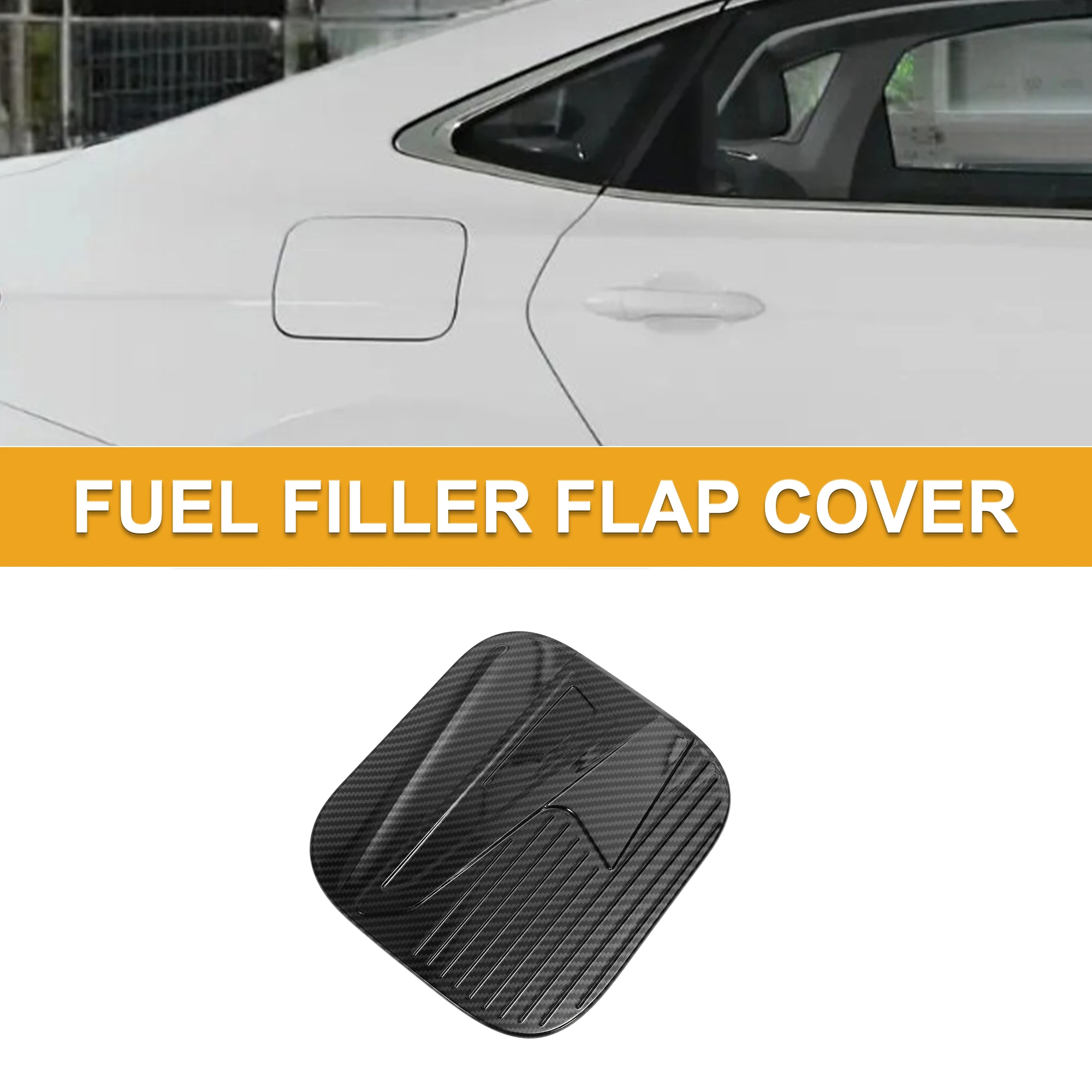 

Крышка дверцы топливного бака Motoforti для Nissan Altima 2019-2025, крышка бензобака, углеродное волокно, черная