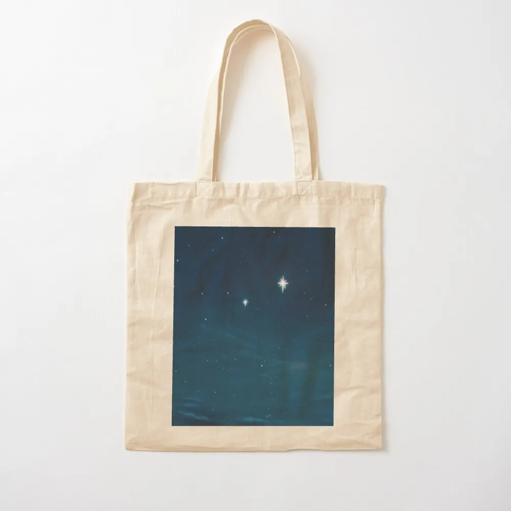 second star to the right Tote Bag Women's shopper bag sacs de shopping custom fabric bag shopping logo