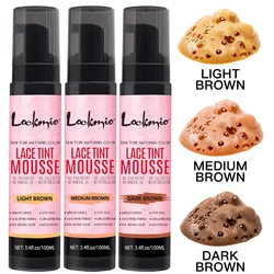 LOCKMIO Natuurlijke Kant Tint Spray Geverfd Schuimmousse voor Vrouwen 100ML Pruiken Mesh Huid passende Onzichtbare Kleurstof Cosplay pruik Dye Mist
