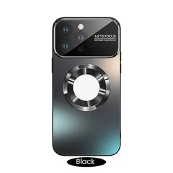 Fashion Titanium Color Magnetic Case For iPhone 15 14 13 12 11 Pro Max ,Built-in Lens Protector For Magsafe Wireless Charge Case