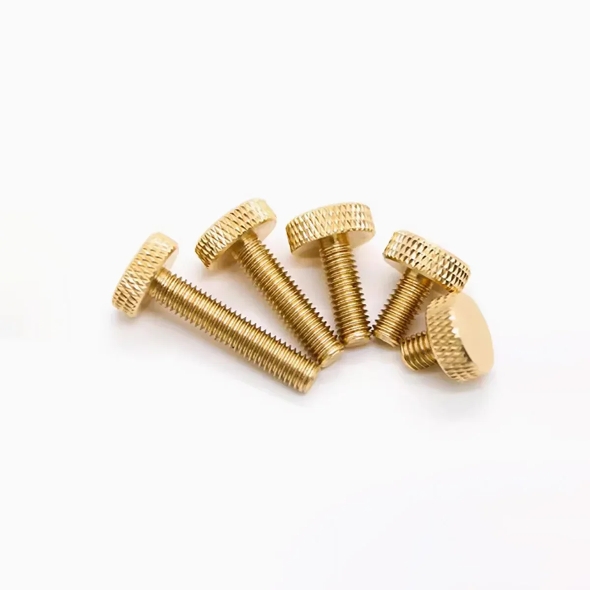 Brass Knurled Hand Screw / Copper  Flat Round Head Advertising Nail Flat Head Bolt M3M4M5M6