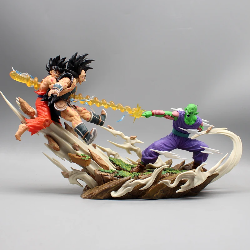 19cm Anime Dragon Ball Gk Son Goku Raditz Piccolo Action Figures Handmade Model Statue Ornament Toy Gift Collection Trendy Play